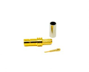 SMB Connector Female Straight Crimp Type For Coaxial Cable