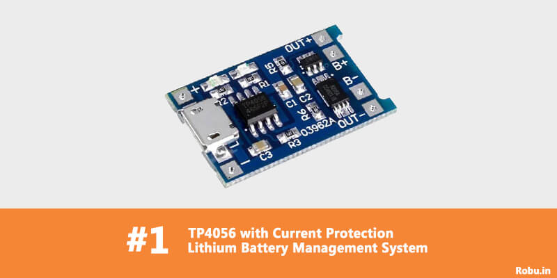 TP4056 Li-ion BMS - Popular Battery Management System Board - Robu.in
