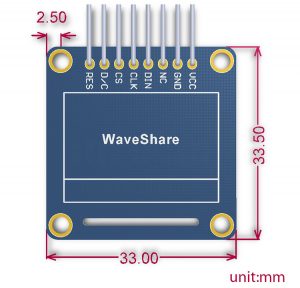 Waveshare 0.96 Inch OLED Display (B) 
