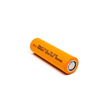 Orange IFR18650 1500mAh LiFePO4 Battery