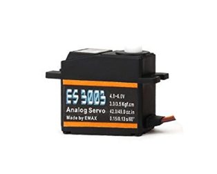 EMAX ES3003 17g 3.5kg 0.13sec 23T Plastic Gear Analog Servo for RC Airplane-(original)