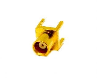 MCX Straight Connector Coax Female Through Hole For PCB