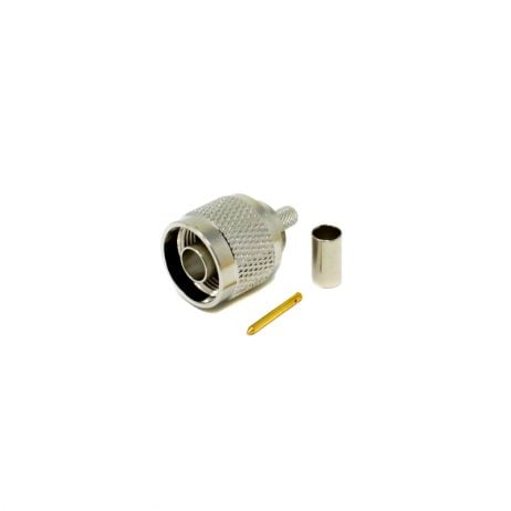 N Type Coaxial Male Connector 180 Degree Solder Type for Cable
