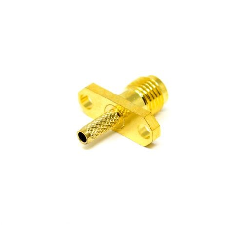 Sma 2 Hole Flange Connector Female Straight Crimp Type Coaxial Cable