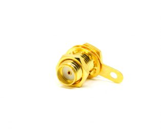 SMA Female Straight Connector Solder Type for Cable & Panel Mount