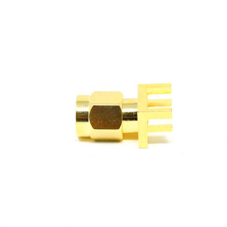 Sma Male Connector Straight Gold Plating 180 Degree Connector Plate Edge Mount