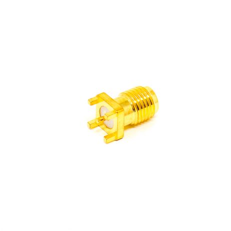 Sma Female Pcb Connector Vertical Type 50Ohm Gold Plating