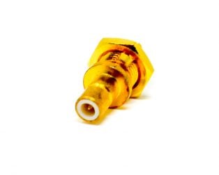 SMB 180 Degree Connector Female With Thread Solder Type for Cable