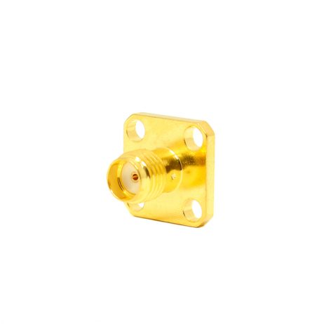 Sma Female Video Connector 4 Hole Square Flange Jack For Panel Mount