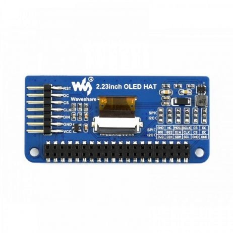 Waveshare 128×32, 2.23inch OLED display HAT for Raspberry Pi