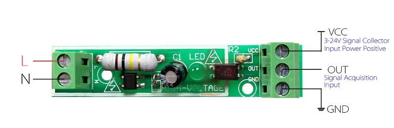 Buy 1 Channel Delay 220V AC Optocoupler Isolation Module for PLC