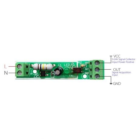 Generic 1 Channel 220V Ac Optocoupler Isolation Module For Plc 4