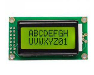 Original JHD 8×2 Character LCD Display With Yellow Backlight