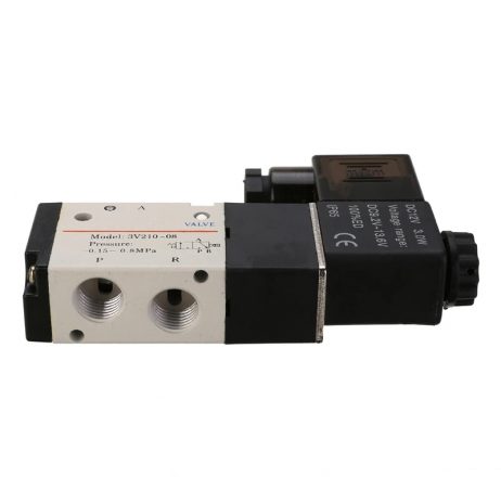 Dc12V 14'' 3 Way 2 Position Pneumatic Solenoid Valve For Water Air Gas