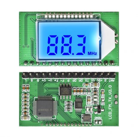 DSP PLL 87-108Mhz Stereo FM Transmitter Module Digital LCD Display Wireless Microphone Board Multi-function Frequency Modulation