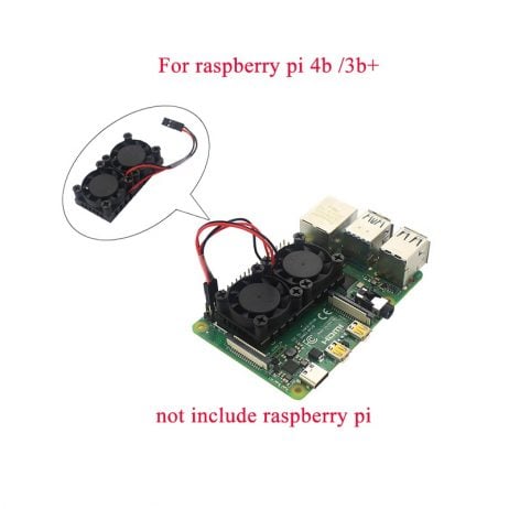 Double Fans Radiator for Raspberry Pi 3B+4B