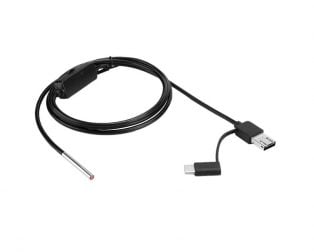INSKAM USB Endoscope 3in1 Borescope 3.9mm Ultra thin Waterproof Inspection Snake Camera with LED Light