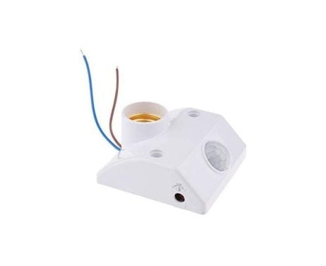 Lamp Base Standard E27 Socket AC 170-250V Infrared Sensor PIR Motion Detector Automatic Wall Light Holder 