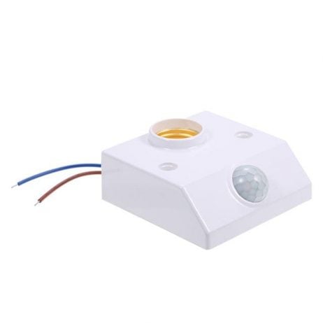 Lamp Base Standard E27 Socket AC 170-250V Infrared Sensor PIR Motion Detector Automatic Wall Light Holder 
