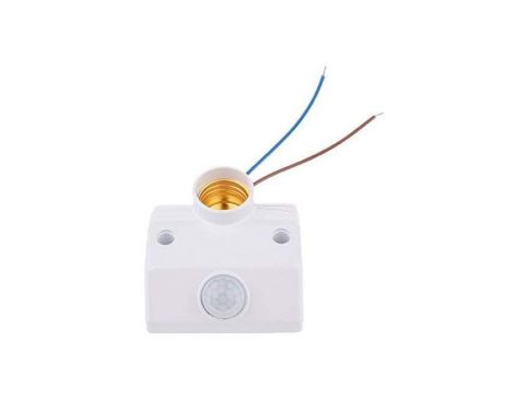 Lamp Base Standard E27 Socket Ac 170-250V Infrared Sensor Pir Motion Detector Automatic Wall Light Holder 