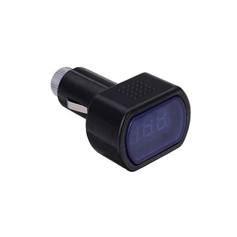 Mini Car Lcd Battery Voltage Meter Monitor 12V Black