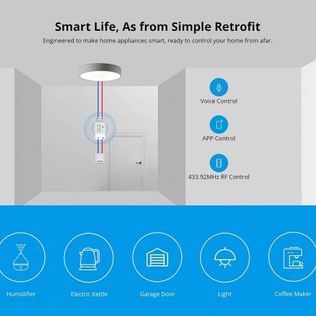 Sonoff Sonoff Rfr2 Smart Home Wifi Mobile Remote Control 1