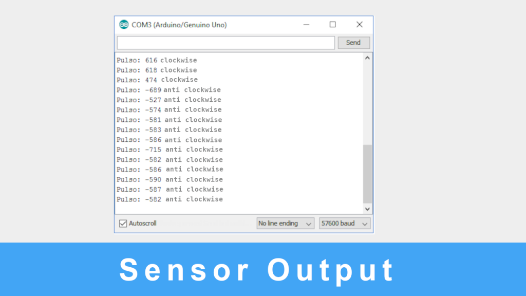 sensor output