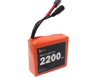 Orange ISR 18650 11.1V 2200mAh 10C 3S1P Li-Ion Battery Pack with DC Jack Female & amp