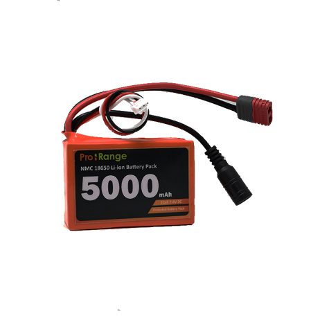 Pro-Range NMC 18650 7.4V 5000mAh 3C 2S2P Li-Ion Battery Pack