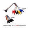 Generic 10Pin Double Ended Alligator Clips Jumper Wires 1 1