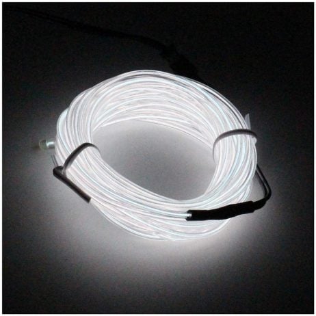 5M Neon Light Only EL Wire -WHITE