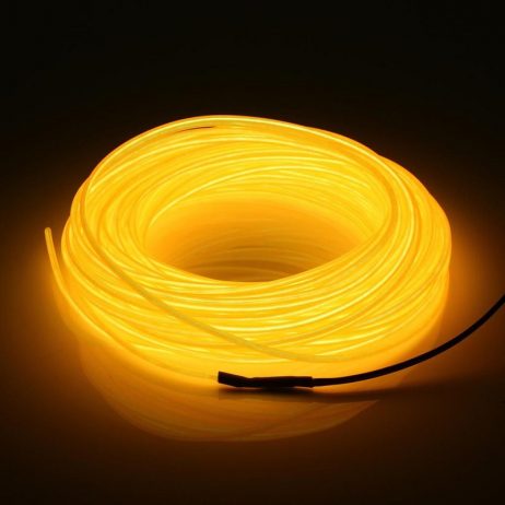 5M Neon Light Only EL Wire -YELLOW