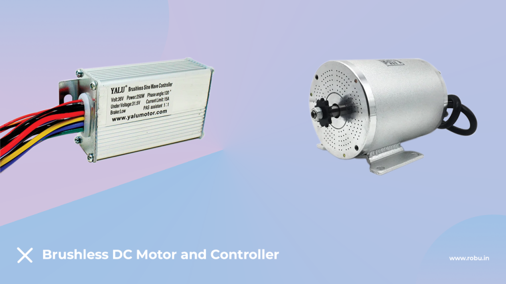 Brushless motor with controller