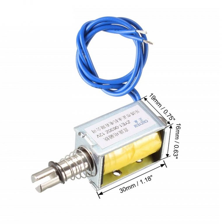 Buy Dc12v 03n 10mm Push Pull Solenoid Electromagnet Online At