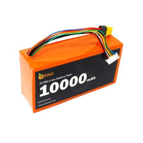 Orange Nmc 21700 22.2V 10000Mah 3C 6S2P Li-Ion Battery Pack
