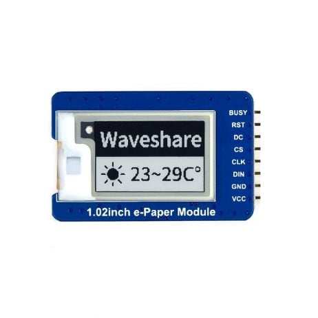 Waveshare 1.02Inch 128×80 Black/White Dual-Color E-Ink Display Module