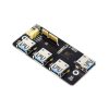 Waveshare PCIe TO USB 3.2 Gen1 Adapter, for Raspberry Pi Compute Module 4 IO Board, 4x HS USB