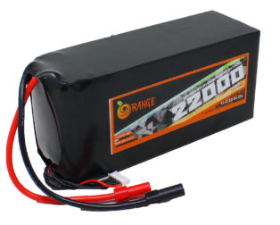 Orange 22000mah 6S 25C (22.2V) Lithium Polymer Battery Pack (Lipo)