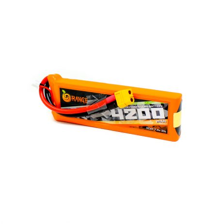 Orange 4200mah 2S 35C (7.4V) Lithium Polymer Battery Pack (Lipo)