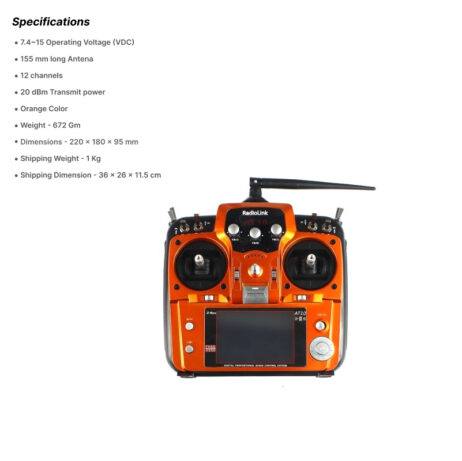 Radiolink At10 Ii 2.4Ghz 12Ch Rc Drone Transmitter