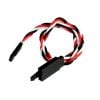 SafeConnect Twisted 15CM 22AWG Servo Lead Extension (Futaba) Cable with Self-locking Hook