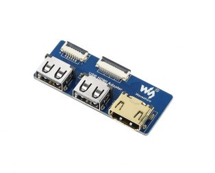 Waveshare USB HDMI Adapter for CM4-IO-BASE, Adapting FFC Connector To Standard Connector