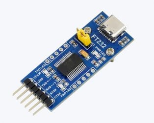 Waveshare FT232 USB UART Board (Type C), USB To UART (TTL) Communication Module, USB-C Connector