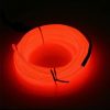 5M Neon Light Dance Party Decor Light Neon Led Lamp Flexible El Wire Rope Tube Waterproof Led Strip - Only El Wire -Red