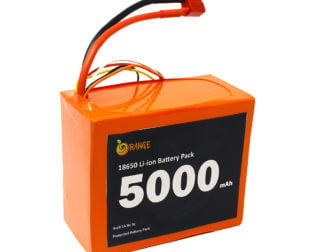 Orange NMC 18650 14.8V 5000mAh 3C 4S2P Li-Ion Battery Pack