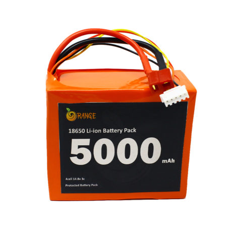 Orange Nmc 18650 14.8V 5000Mah 3C 4S2P Li-Ion Battery Pack