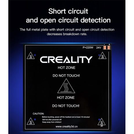 Creality Creality 3D Ender 3 V2 235 X 235 X 3Mm Hotbed Aluminum Plate Kit 5