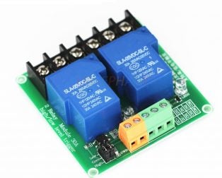 2 Channel Relay Module 30A with Optocoupler Isolation 5V Supports High and Low Triger
