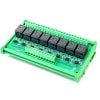 5V 8 Channels Relay Module High and Low Triggering Optocoupler Isolation Relay Module PLC Signal Amplifier Board