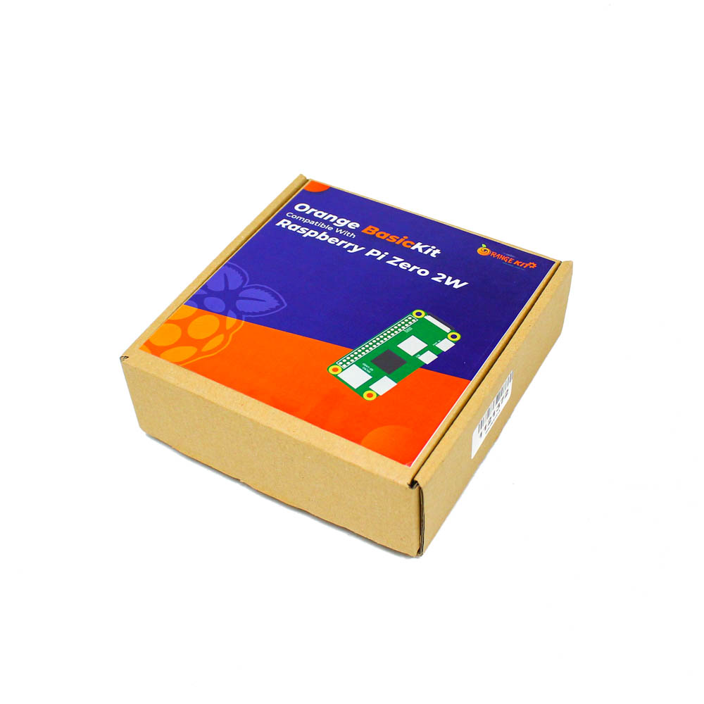 Orange Raspberry Pi Zero 2W Basic Kit - Orange Learning Kits